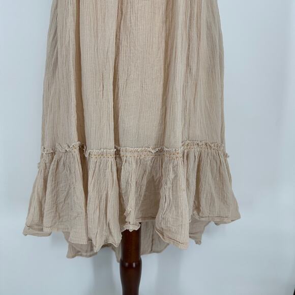 Free People Embroidered High Low Boho Racerback Pocket Dress Womens XS - Picture 3 of 12